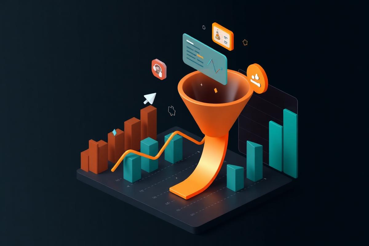 Conversion-Tracking mit Funnel-Analyse und Datenvisualisierung